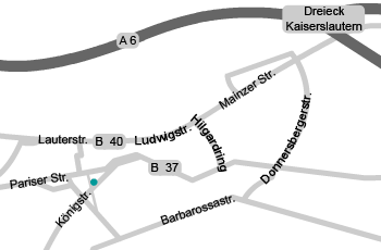 Anfahrt Otto Fenster GmbH - Niederlassung Kaiserslautern