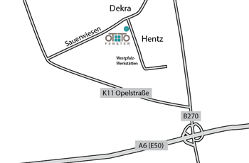 Anfahrt Otto Fenster GmbH - Niederlassung Berlin